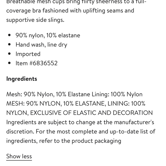 Skarlett Blue Spellbound Black Sheer Underwire Bra Full cup NWT - Picture 3 of 5